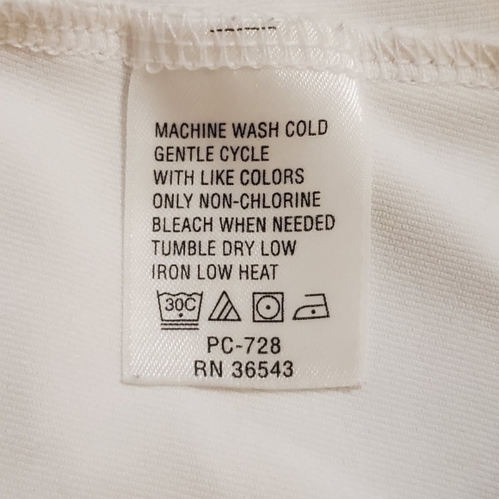Izod Women's White Layered Sports Tank with Built-in Bra Small - Picture 5 of 6